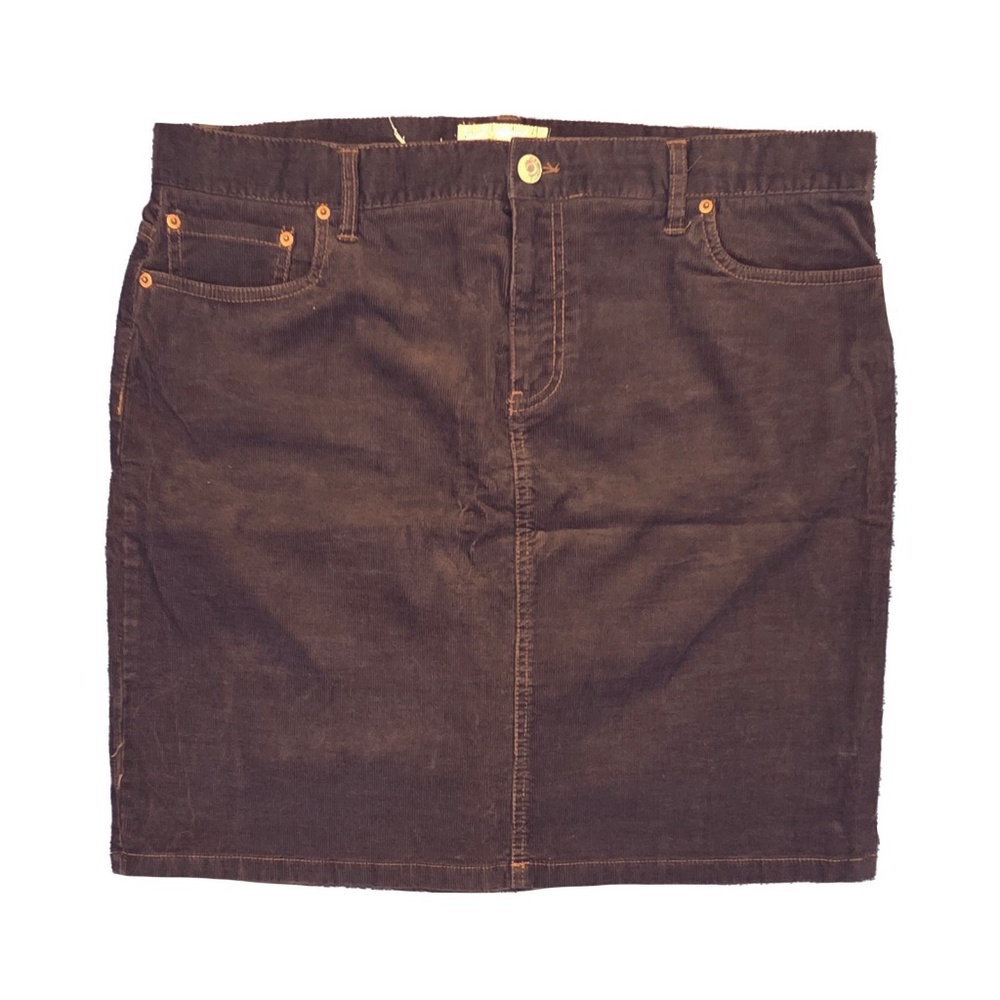 Brown Corduroy Skirt - 16